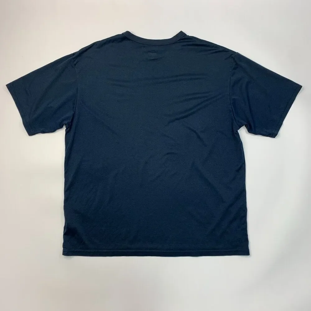 Vintage Nike Training T Shirt Mens XL Extra Large Navy Performance Tee *READ